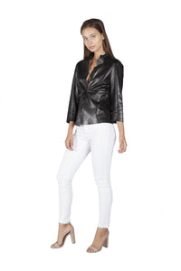 Gucci Leather Trimmed Jacket