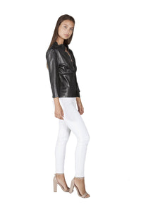Gucci Leather Trimmed Jacket