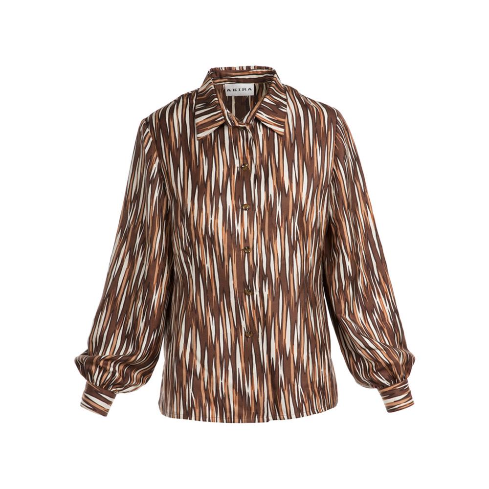 Patterned Button Down Top