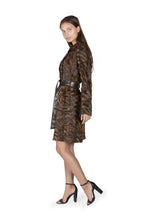 Via Spiga Printed Belted Jacket