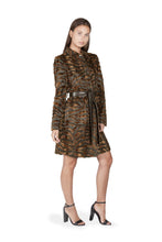 Via Spiga Printed Belted Jacket