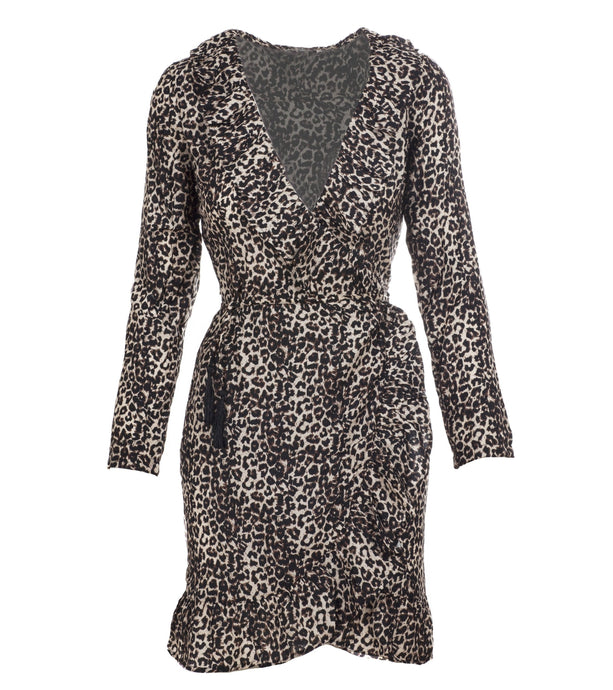 Montrose Leopard Print Wrap Dress