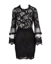 Montrose Black Vienna Lace Dress