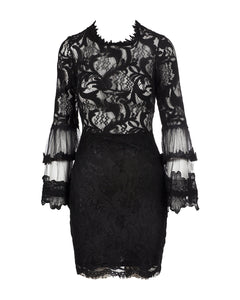 Montrose Black Vienna Lace Dress