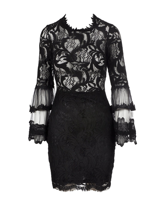 Montrose Black Vienna Lace Dress