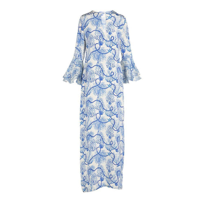 Long Dress With Train & Ruffled