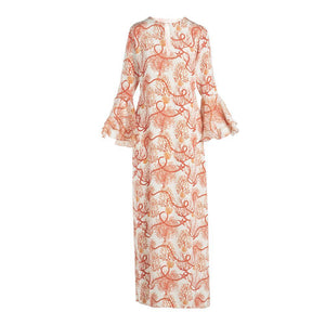 Long Dress With Train & Ruffled