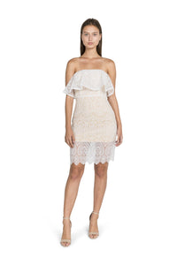 White Strapless Positano Dress