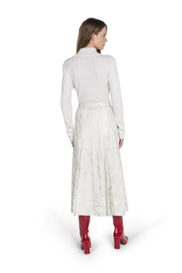 Leather Vintage Textured Skirt