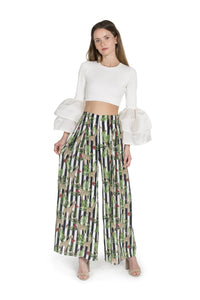 Ruffle Sleeve Crop Top
