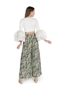 Ruffle Sleeve Crop Top
