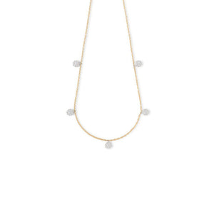 18K Yellow Gold Diamond Choker