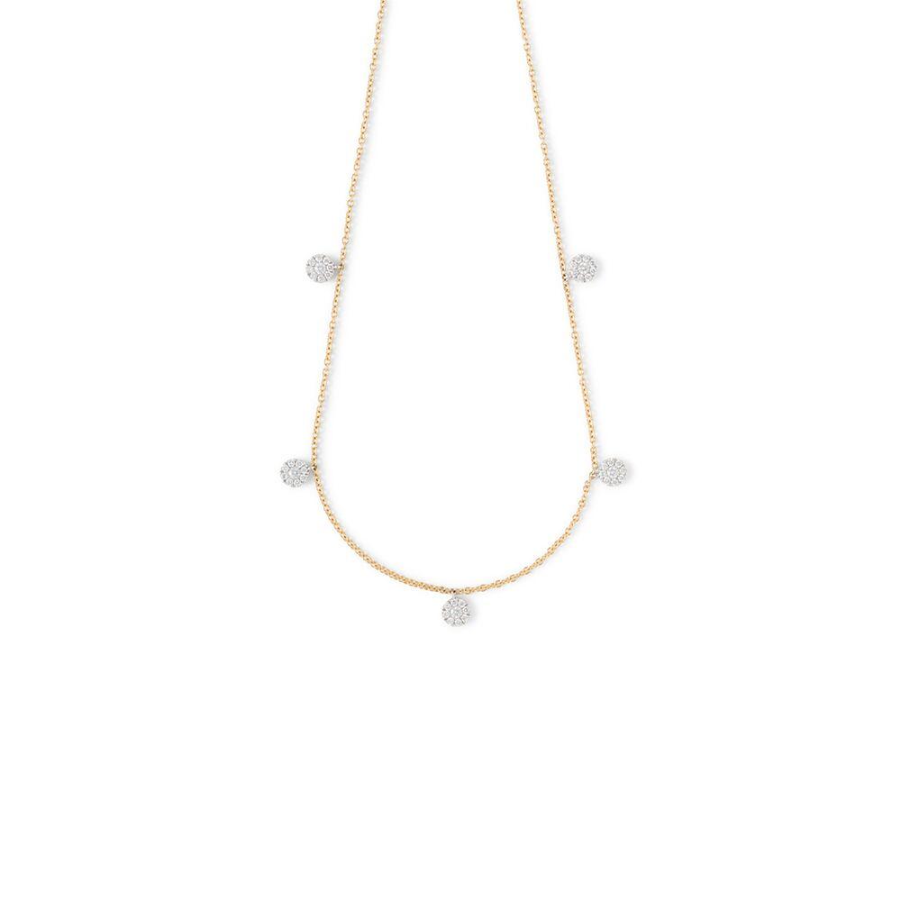 18K Yellow Gold Diamond Choker