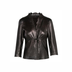 Gucci Leather Trimmed Jacket