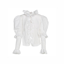 Tulle Puff Long Sleeve Blouse