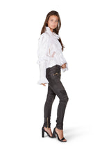 Tulle Puff Long Sleeve Blouse