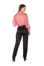 Pink Sheer Gucci Flower Blouse