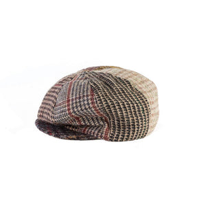 Checkered Baker Boy Hat