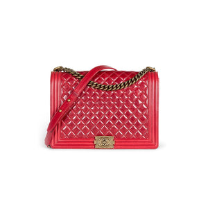 Chanel Large Quilted Calfskin Leather Boy Bag