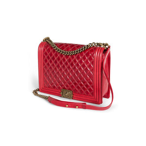Chanel Large Quilted Calfskin Leather Boy Bag