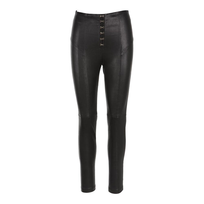 Black 636 Leather Pants