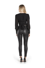 Black 636 Leather Pants