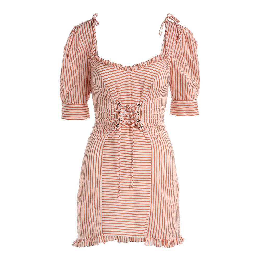 Selma Lace Up Mini Dress