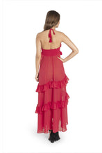 Flora Frill Dress Sheer Chiffon
