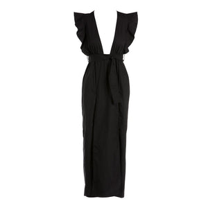 Florence Deep Cut Midi Dress