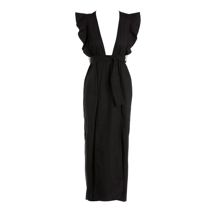Florence Deep Cut Midi Dress