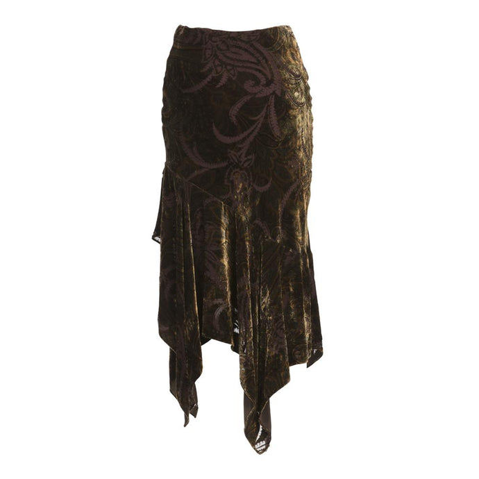 Brown Asymmetrical Skirt