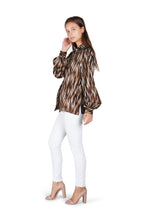 Patterned Button Down Top