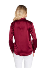 Silk Maroon Button Down