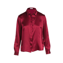 Silk Maroon Button Down