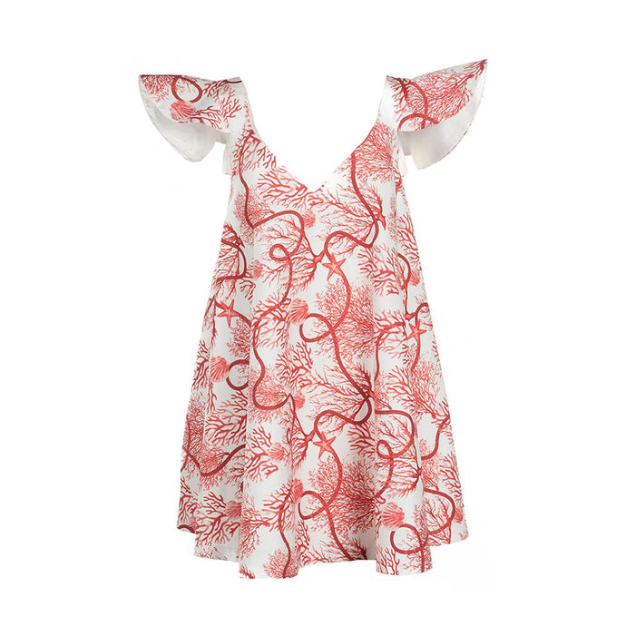 Ruffle Short Round Dress
