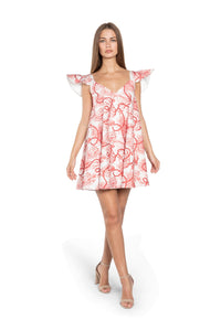 Ruffle Short Round Dress