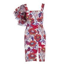 One Ruffle Sleeve Short Dress