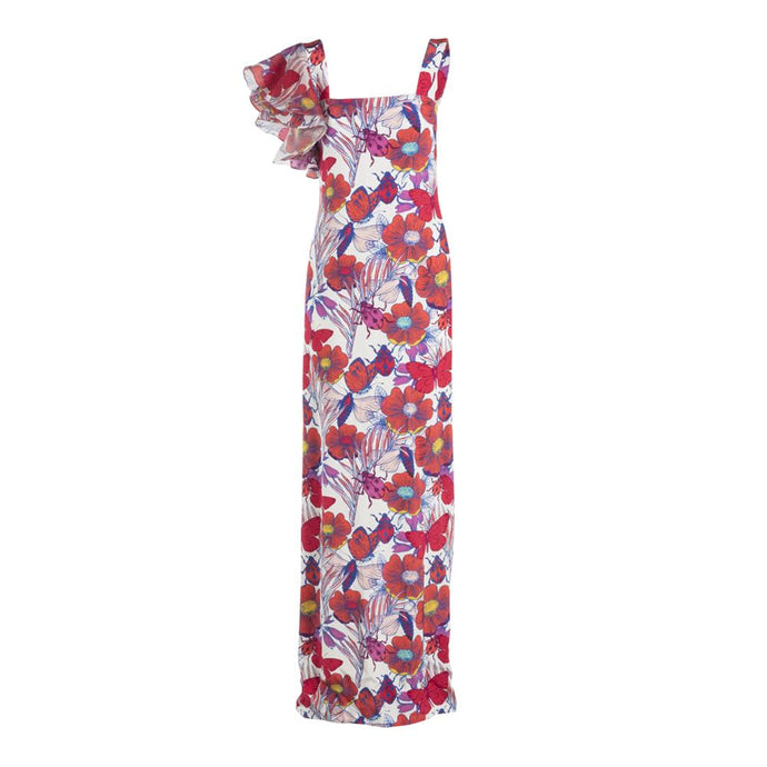 Ruffle Straight Dress