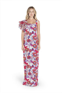 Ruffle Straight Dress