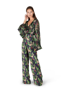High Waisted Straight Trousers
