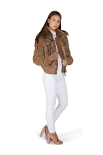 Dolce & Gabbana Corduroy Bomber Jacket with Raccoon and Rabbit Fur Tan