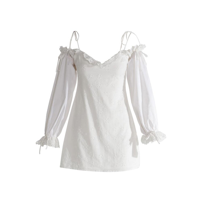 Vera Eyelet Mini Dress